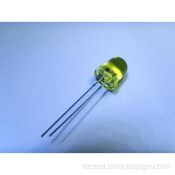 Amber Color 3mm Round Shape LED Light